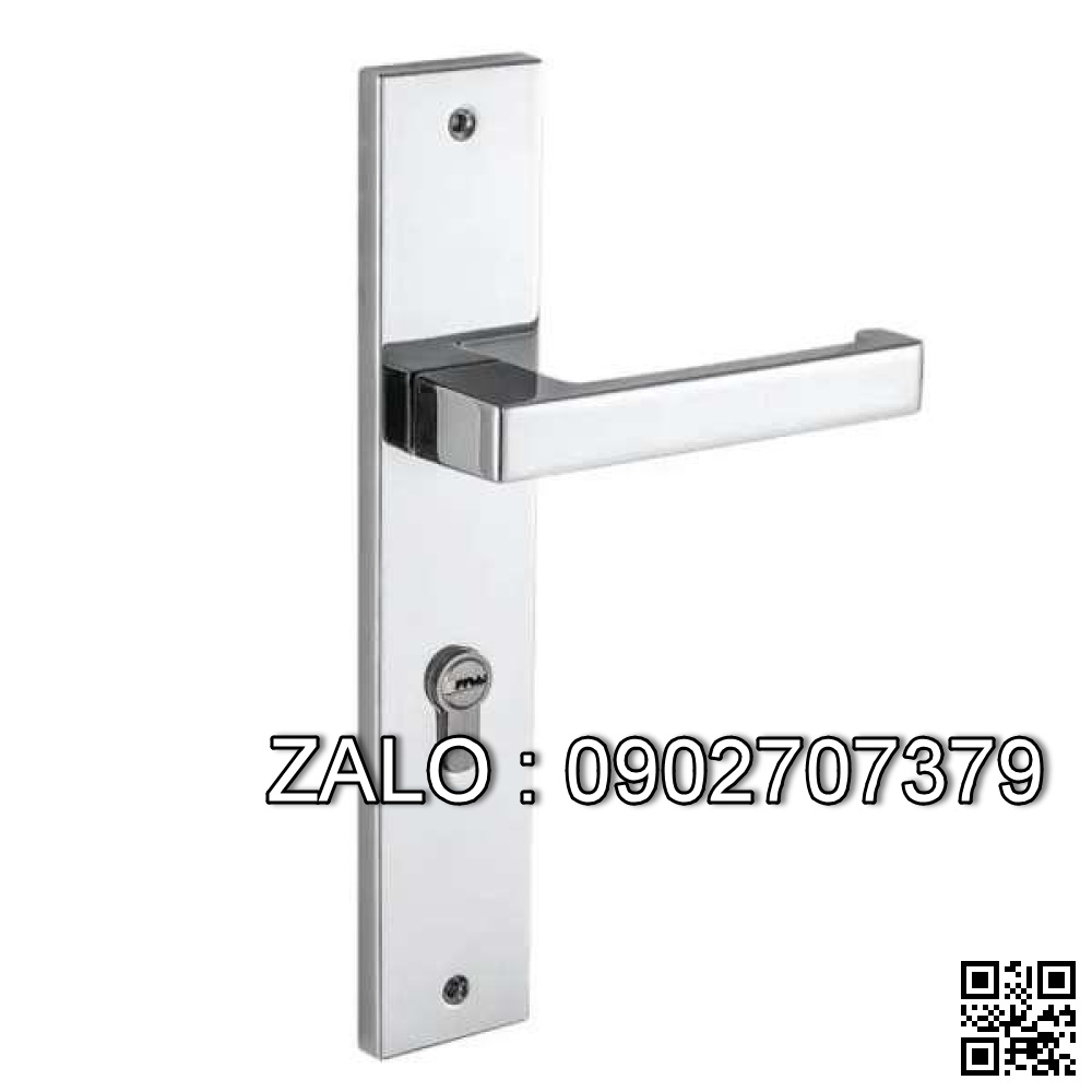 Khóa cửa tay gạt Vickini 35128.102 CP crom bóng 2 đầu chìa