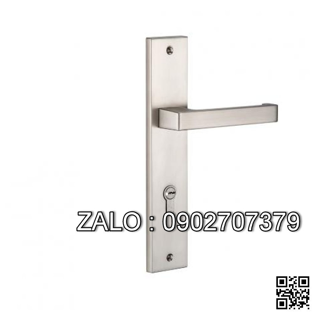 Khóa cửa tay gạt Vickini 35540.102 MSN ken xước mờ 2 đầu chìa