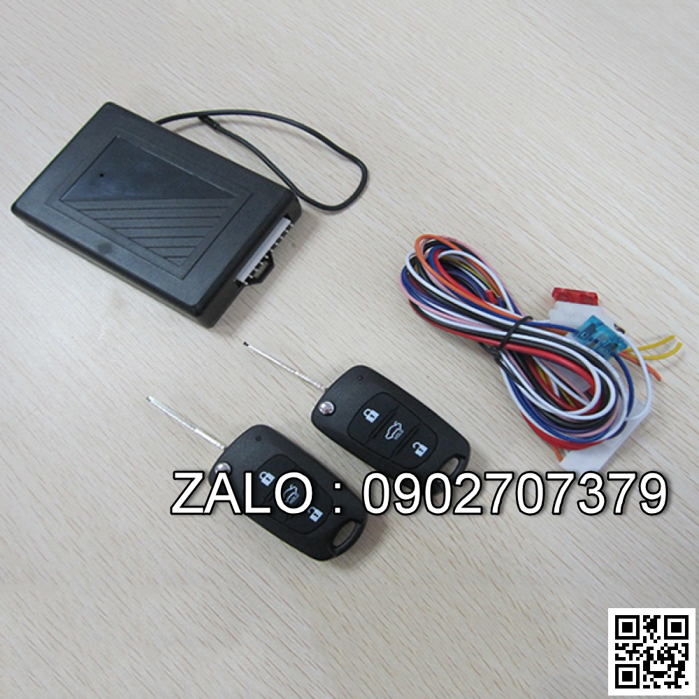 Bộ lock cửa khóa cửa điều khiển từ xa đóng mở cửa xe hơi 12V Mẫu VTK-07
