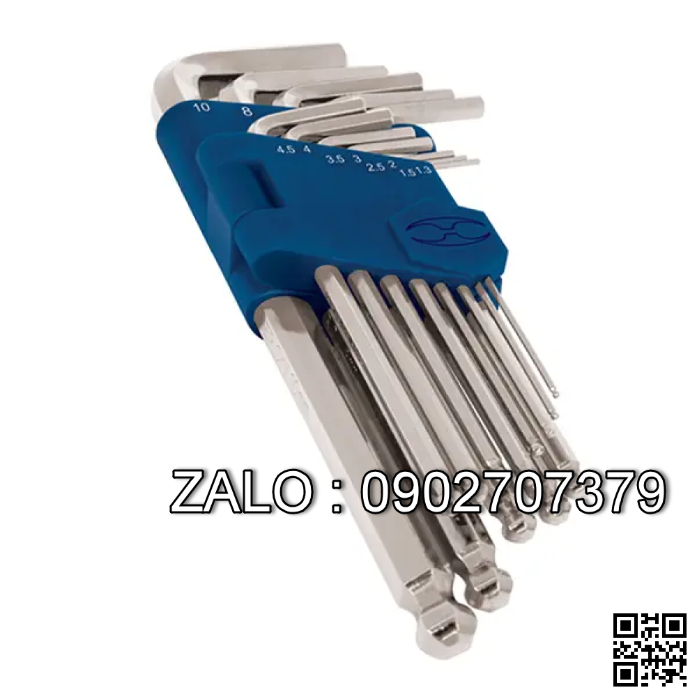 Bộ lục giác L đầu bi 13 chi tiết hệ m 1.3-10 mm Truper ALLX-13M