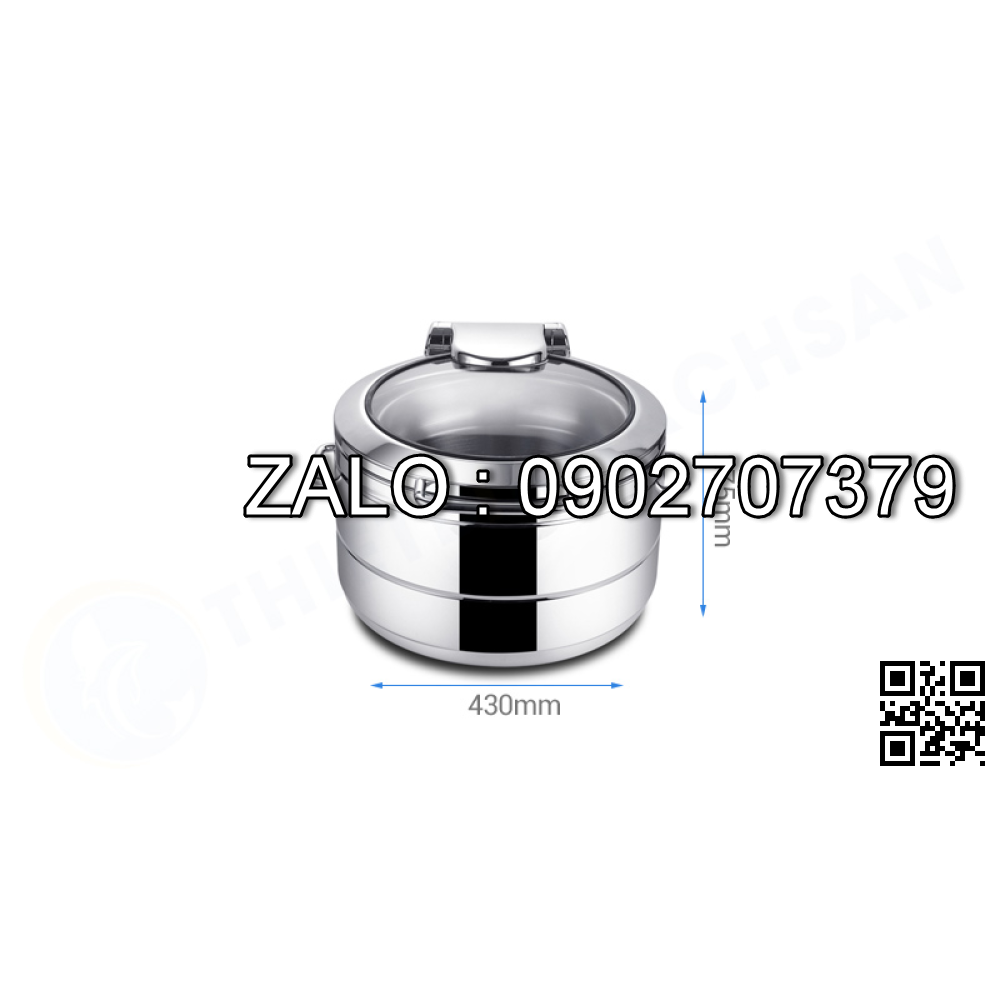 Nồi Hâm Buffet Chữ Nhật Nắp Kiếng NF2166