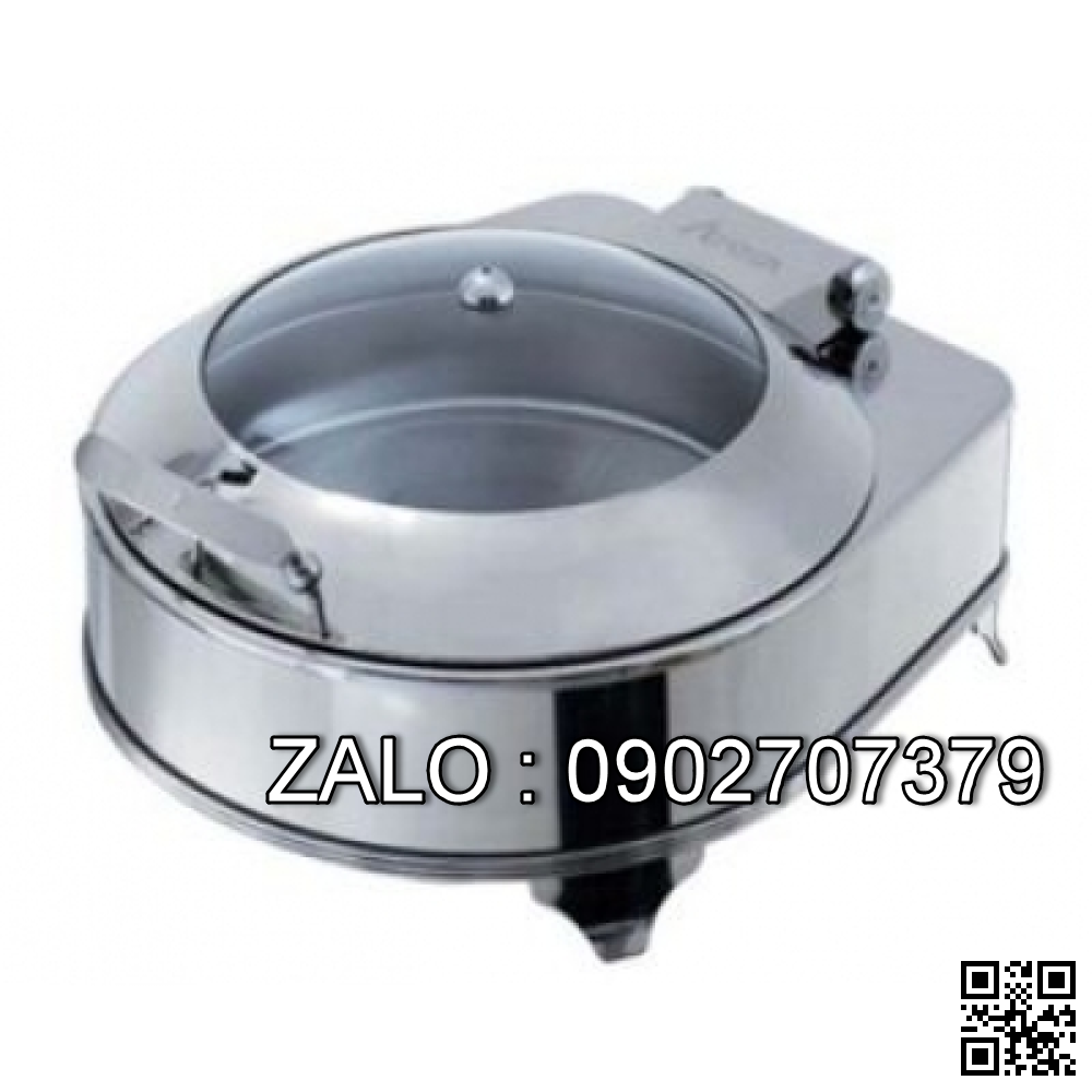 Nồi hâm buffet tròn nắp kiếng có khung chân ATOSA N5-LHAT51293