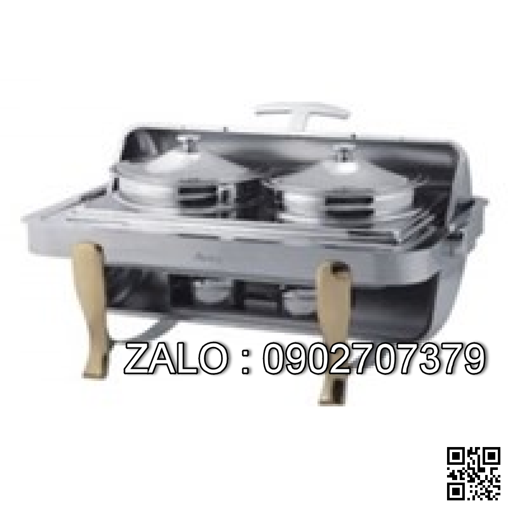 Nồi hâm soup chữ nhật chân vàng ATOSA DKS61181