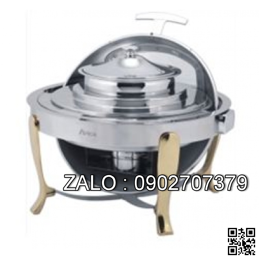 Nồi hâm soup tròn chân vàng (nắp PC) ATOSA DKS51181