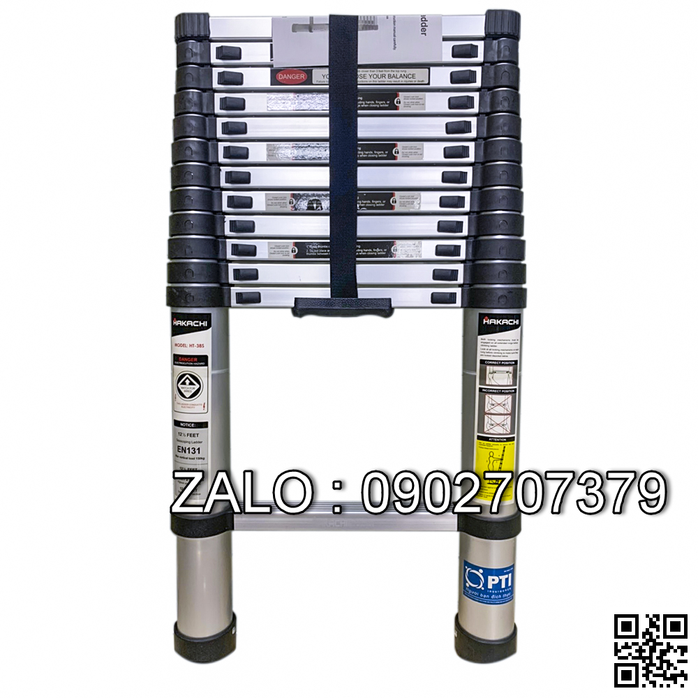 Thang Nhôm Rút Đơn HAKACHI HT-380CP