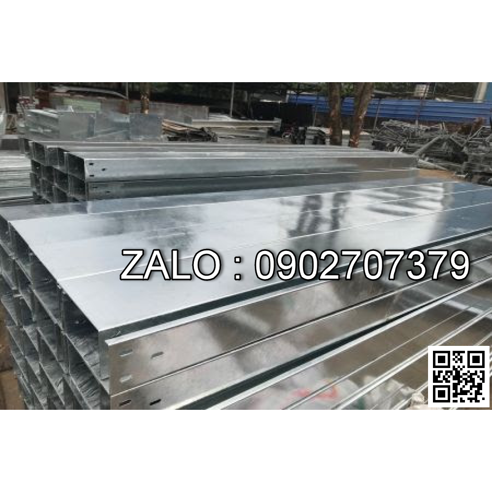 Máng cáp 100x150x2500mm ( dày 1.2mm - lỗ dạng 1 )