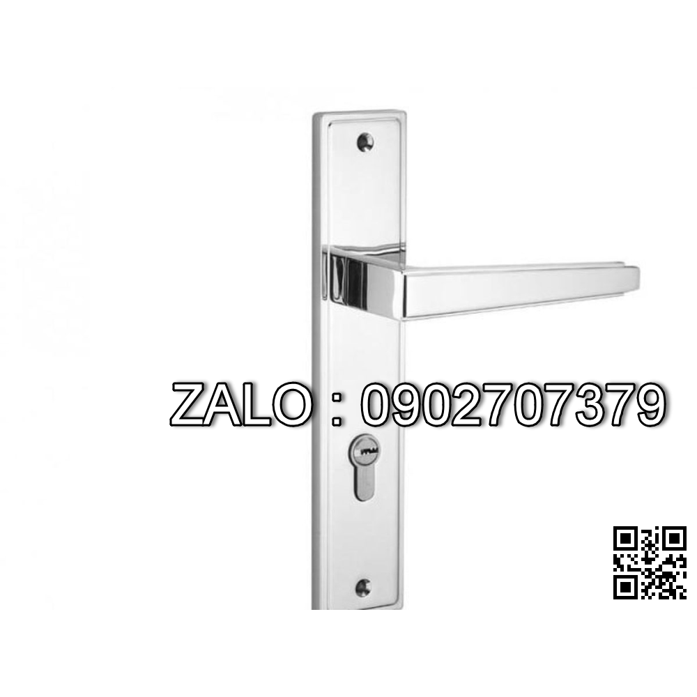 Khóa cửa tay gạt Vickini 35109.102 CP crom bóng 2 đầu chìa