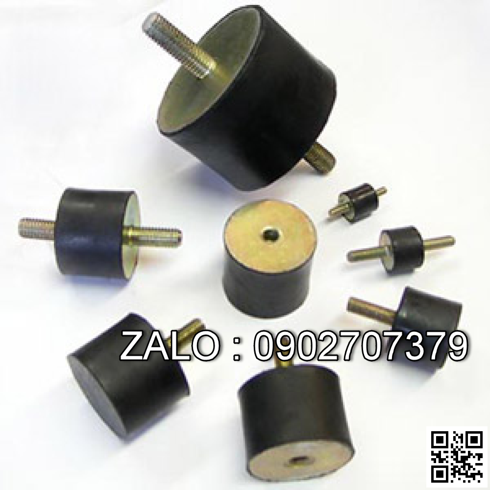 Cao su chống rung chân máy 1 răng, 1 bulong ( (Φ60 x H20 x (M12-30) mm
