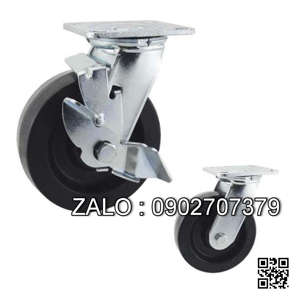 Bánh Xe Chịu Nhiệt Phi 75x45 - Khoá Tải Trọng 300kg / 1 Cái