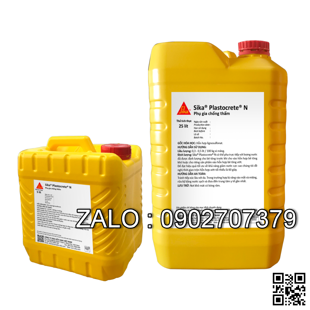 Sika Plastocrete N - Phụ gia tăng cường chống thấm cho bê tông