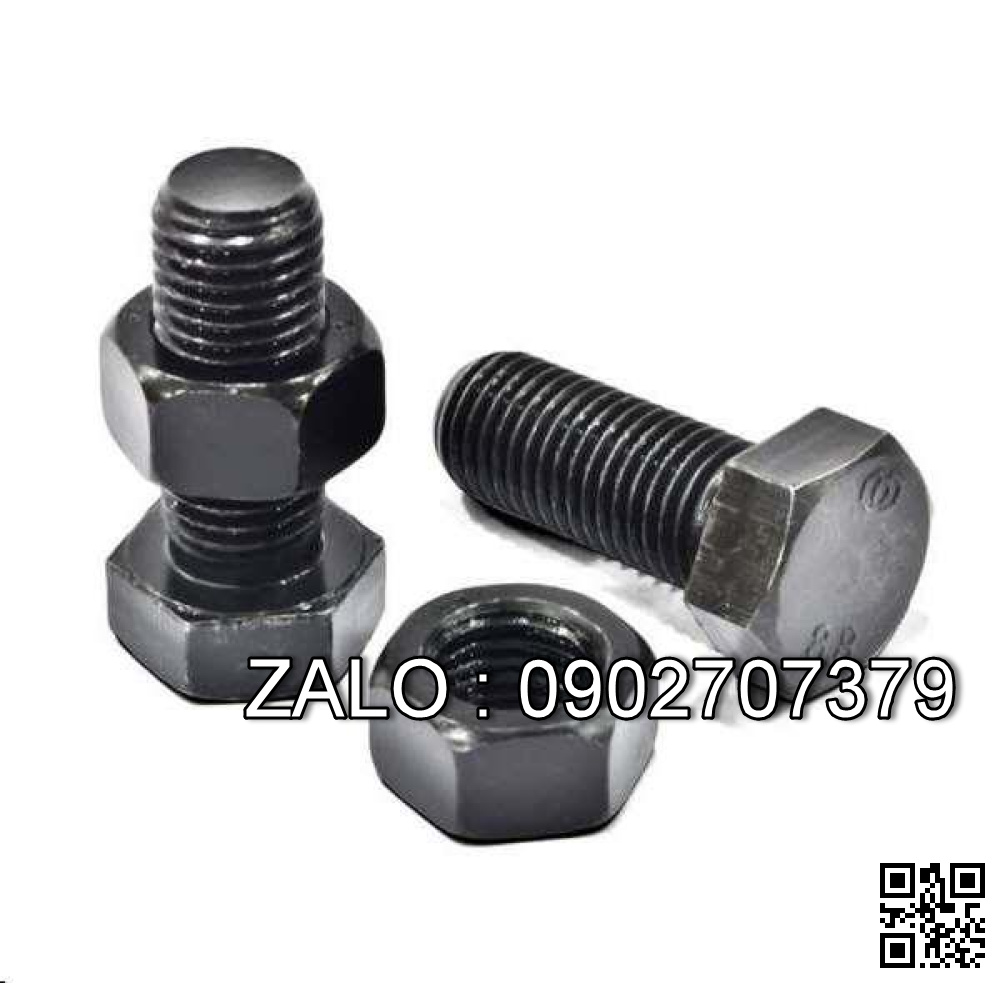 Bu-lông cấp bền 8.8 Thép Mạ M6 50 mm - 20Chiếc/Gói