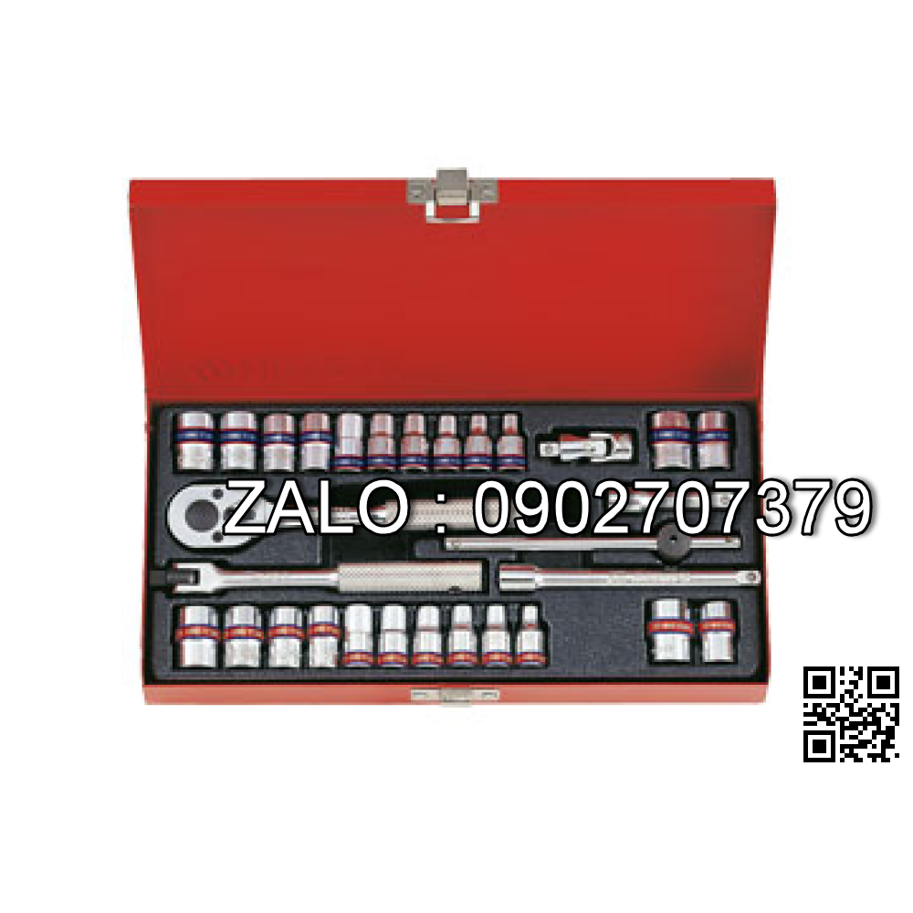 Bộ dụng cụ cờ lê & đầu tuýp 1/4