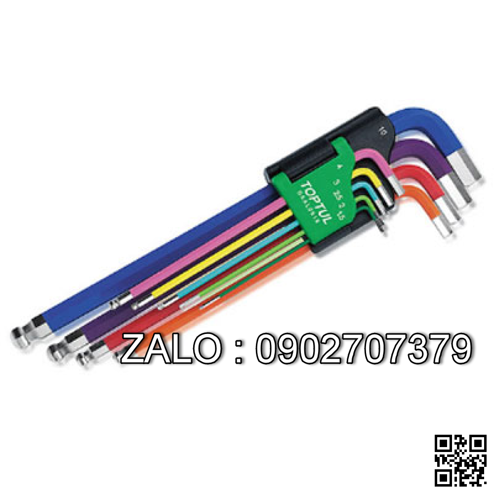 Chìa vặn lục giác thường TOPTUL 2.5mm cán
bọc nhựa(chữ T) Mạ crom AGHD2E14