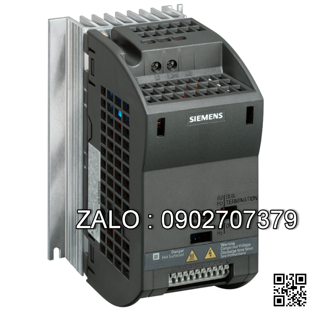 Biến tần Siemens 6SL3211-0KB13-7BB1 0.37kW 1 Pha 220V