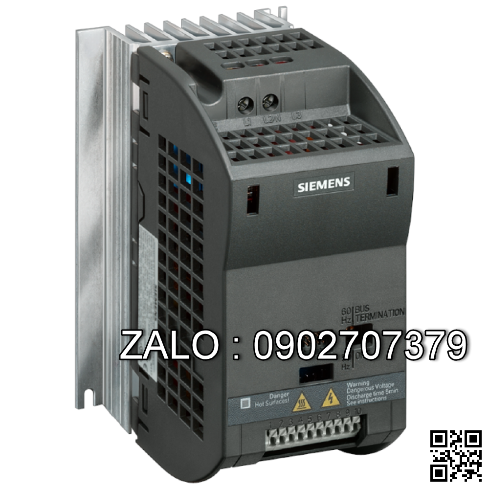 Biến tần Siemens 6SL3211-0AB13-7BA1 0.37kW 1 Pha 220V