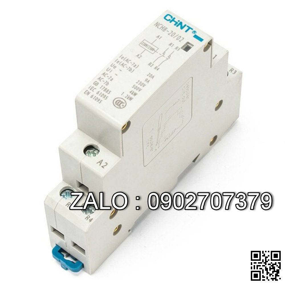 Khởi động từ 1 Pha Chint NCH8-20/20 20A 2NO 1P