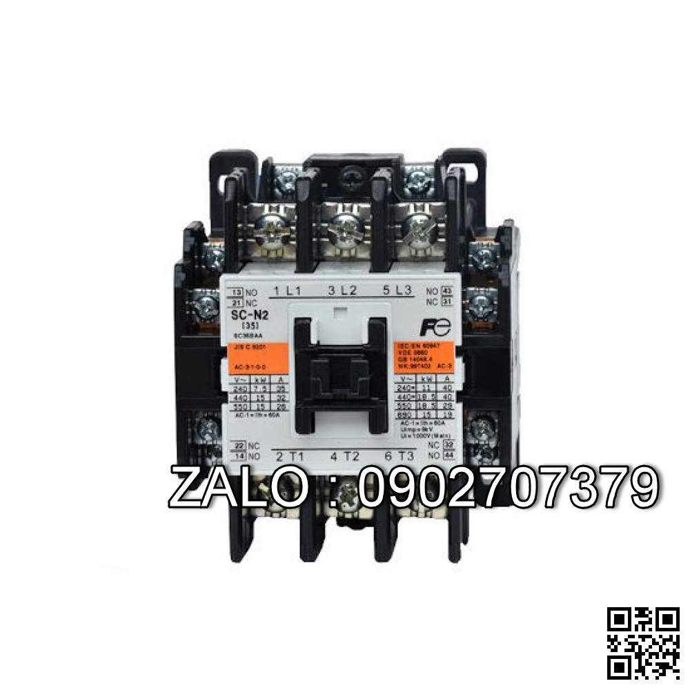 Contactor Fuji SC-N2S 110V 50A 22kW 2NO+2NC