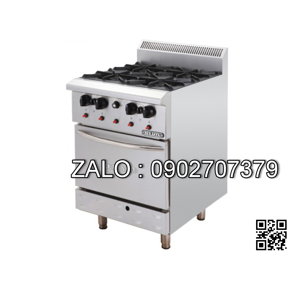 Bếp Âu 4 họng có lò nướng JZH-RJ-4