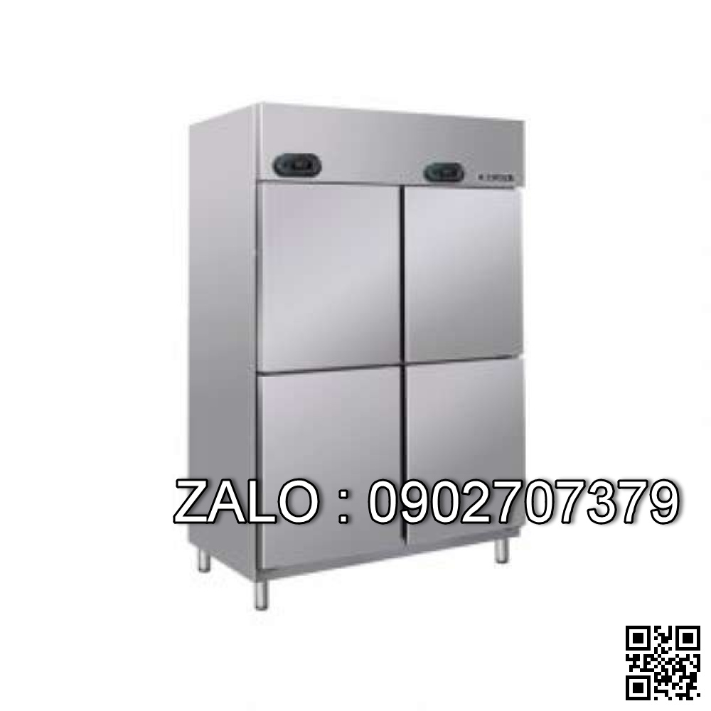 Tủ đông 4 cánh inox dạng đứng Okasu OKS-4DUF