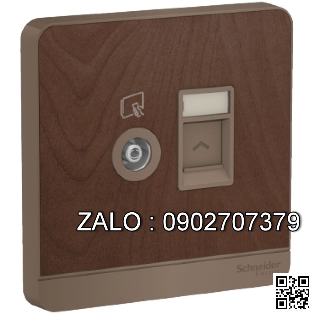 Bộ 2 ổ cắm mạng Clipsal / Schneider E8332TVRJS5_WD_G19