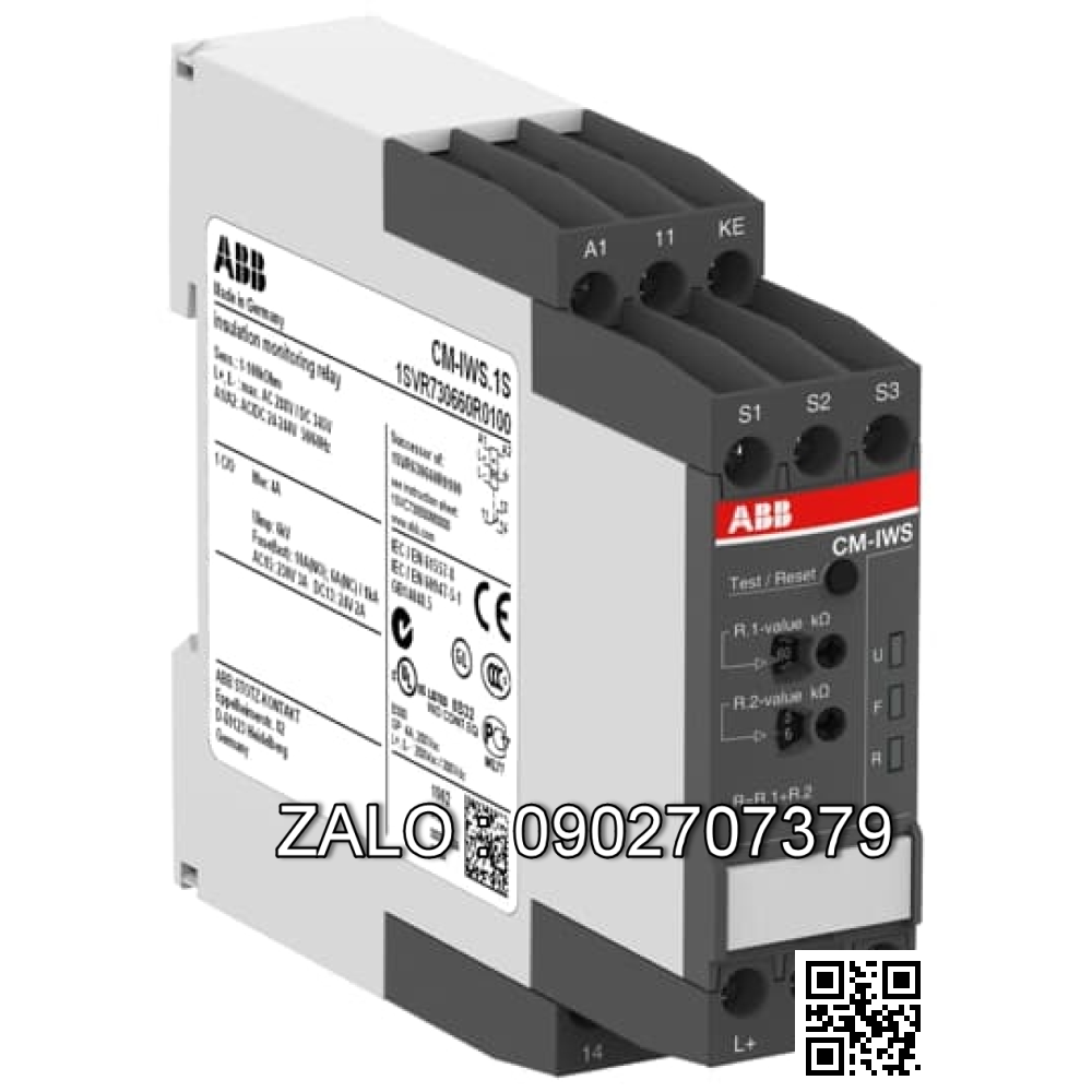 Rơ le bảo vệ dòng điện ABB CM-SRS.22S (0.3-15A) 220-240V