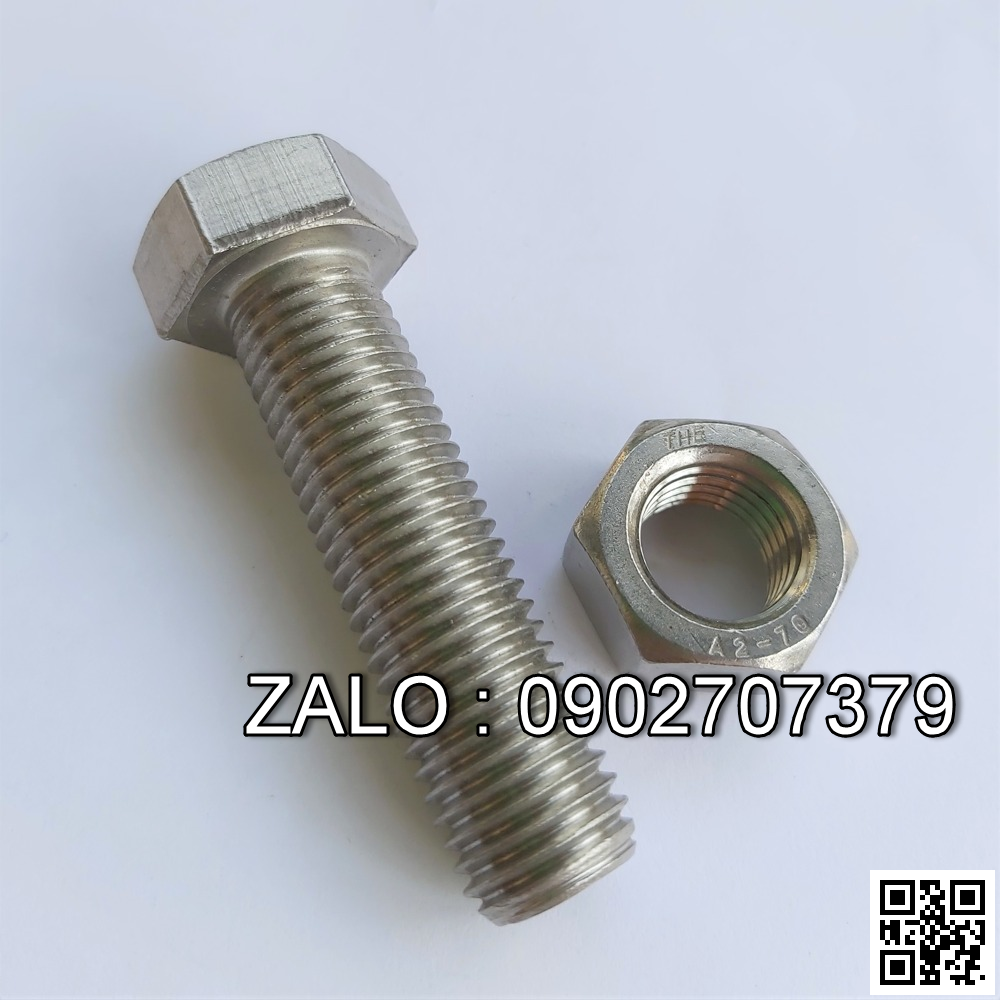 Bulong inox đầu lục giác M2.2x6