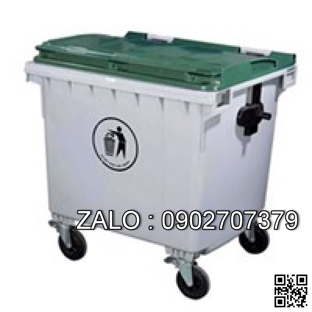 THÙNG RÁC NHỰA BỐN BÁNH XE TR4B