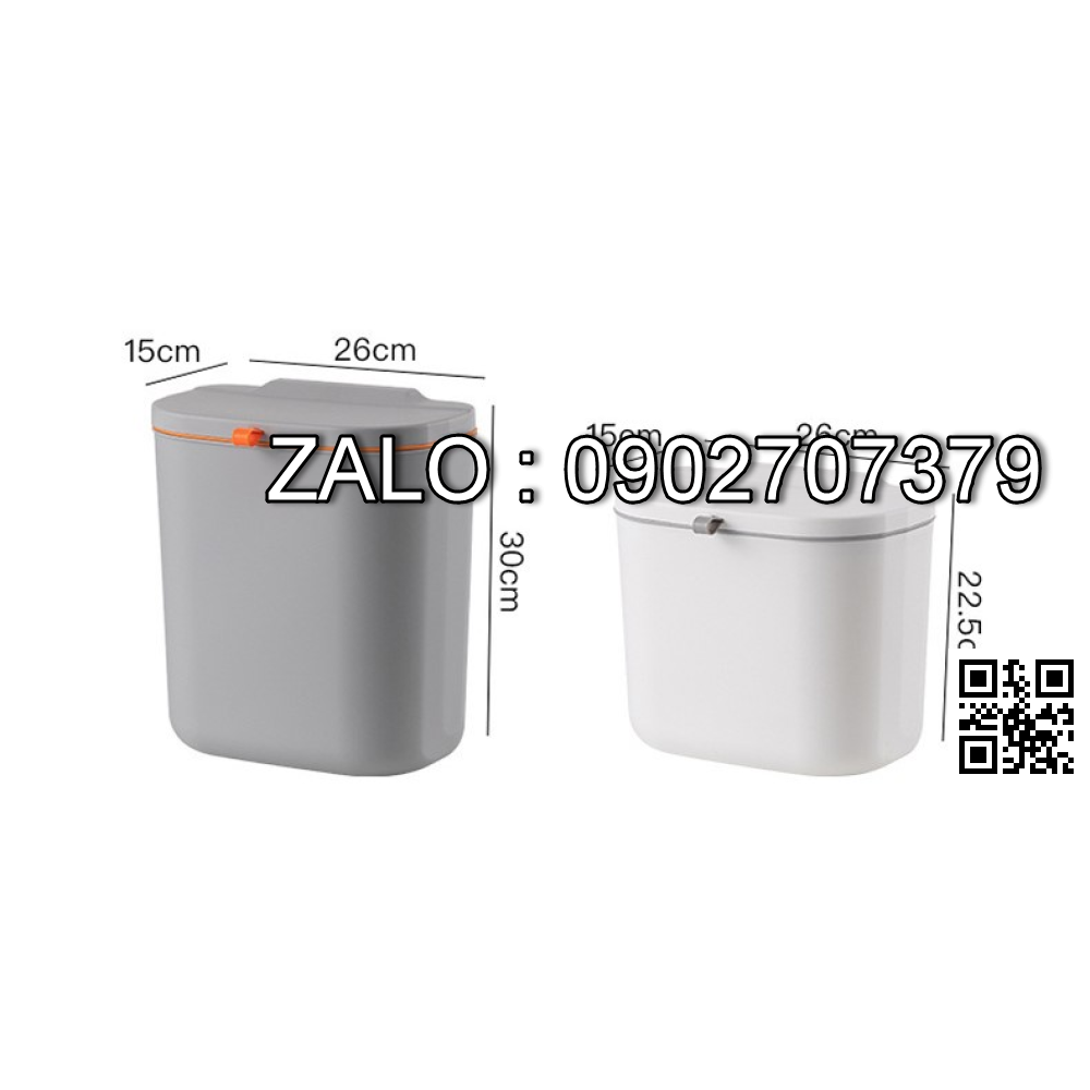 Thùng (sọt) đựng rác dán tường đa năng gấp gọn dễ tháo lắp (Kiện 150 cái)