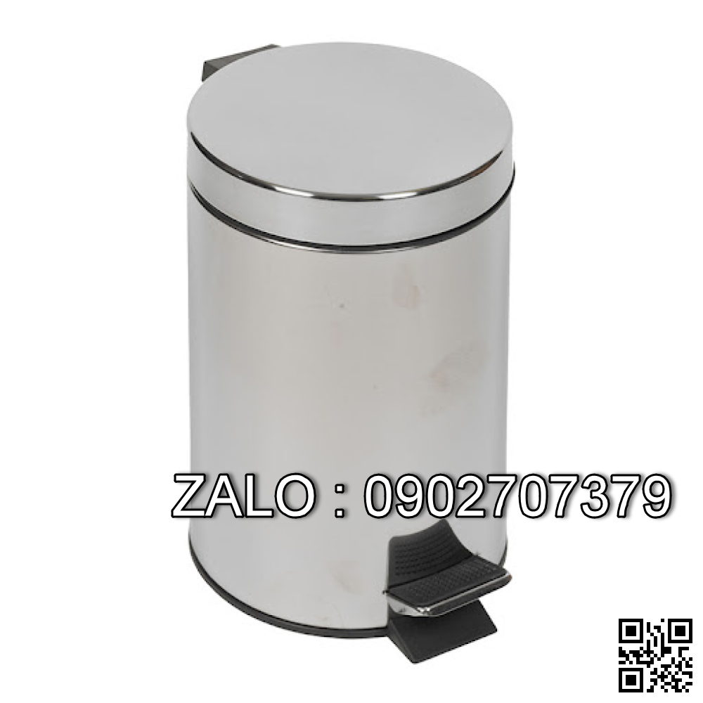 Thùng rác inox đạp chân 12L HTI13A12