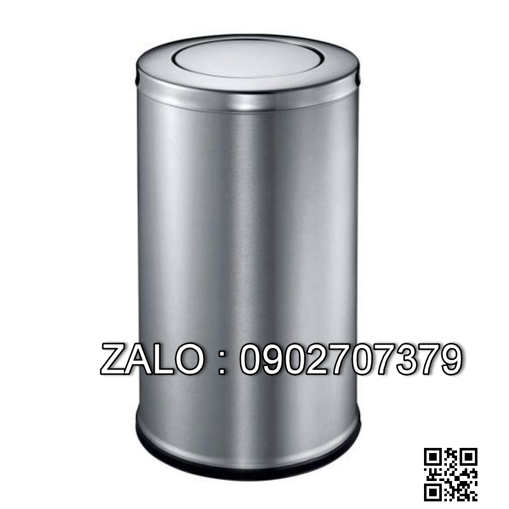 Thùng rác inox nắp lật A35-G