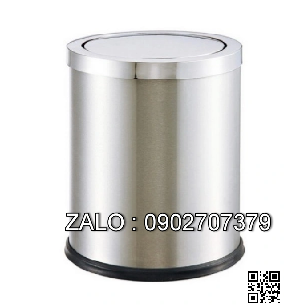 Thùng rác inox nắp bập bênh
