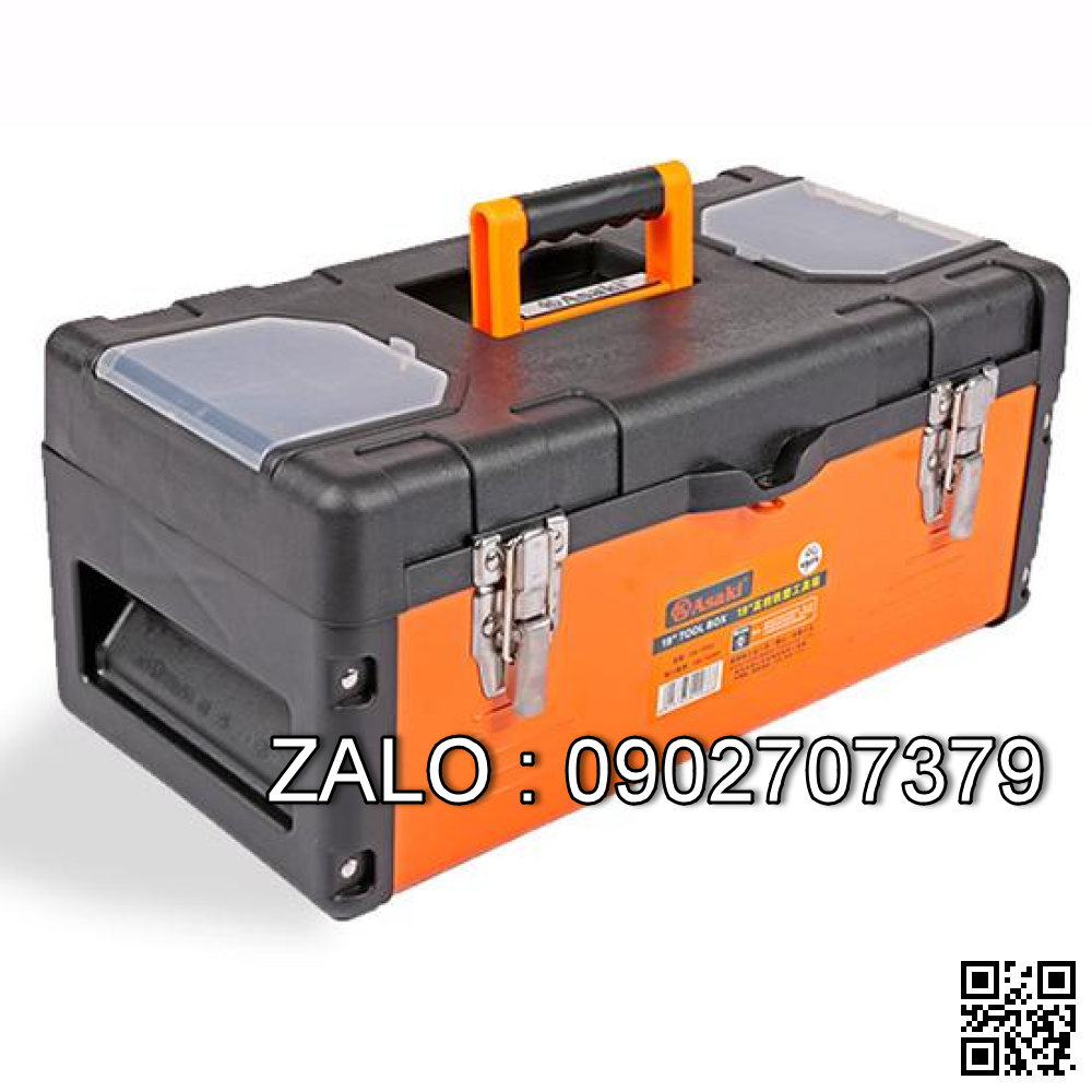Thùng đồ nghề bằng nhựa Asaki
400x200x190mm AK-9962