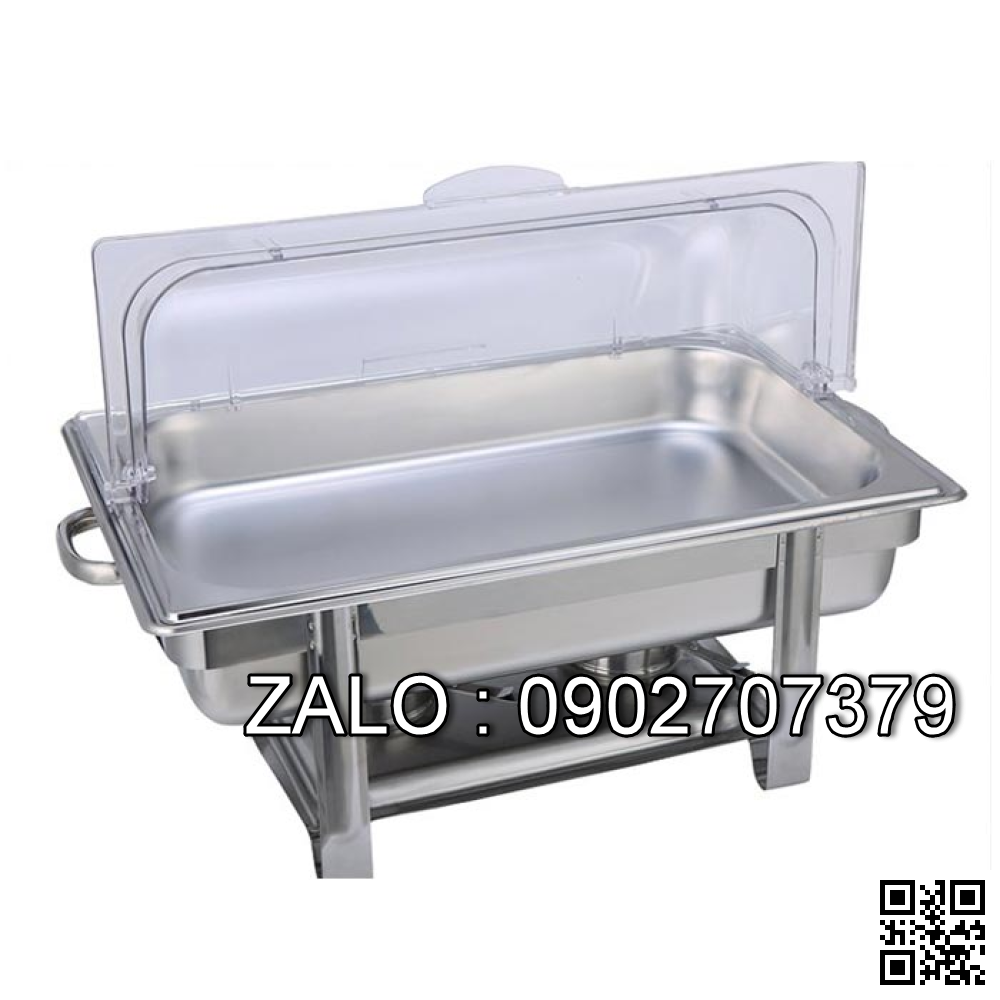 Nồi Buffet Chữ Nhật Nắp PC 2 Ngăn NF2112-2