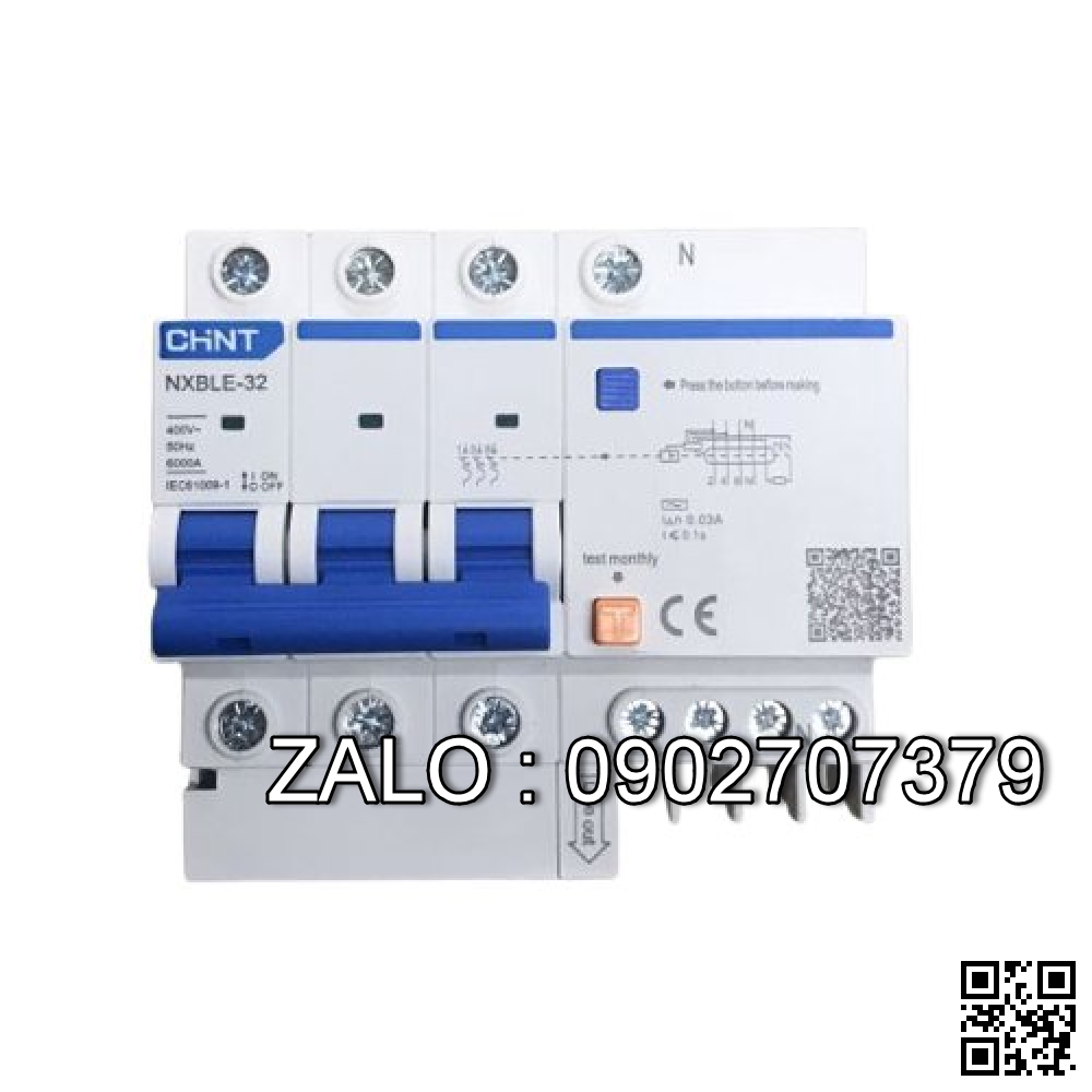 Atomat chống giật 3 pha 63A CHNT