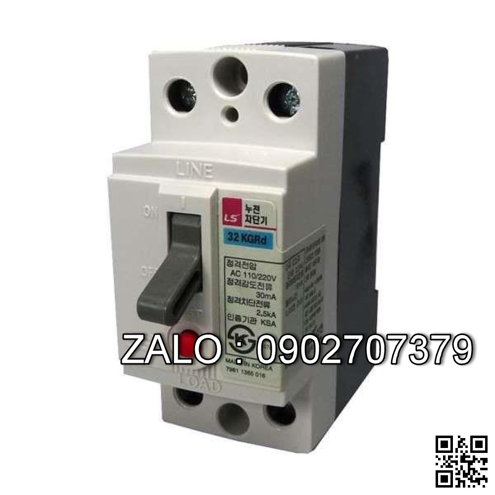 CB chống giật LS 32GRhS 15A 2.5kA 2P 30mA