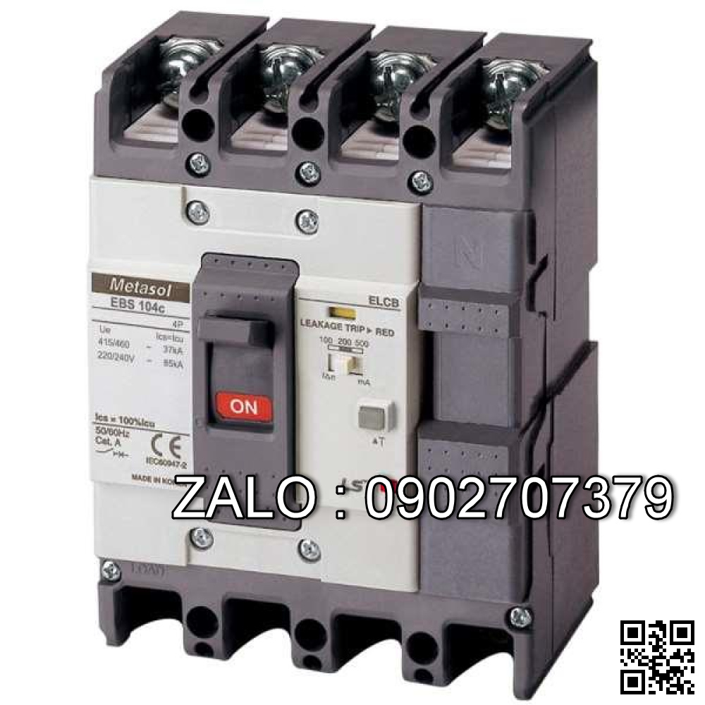 Cb khối chống giật LS EBS104c 60A 30mA 37kA 4P