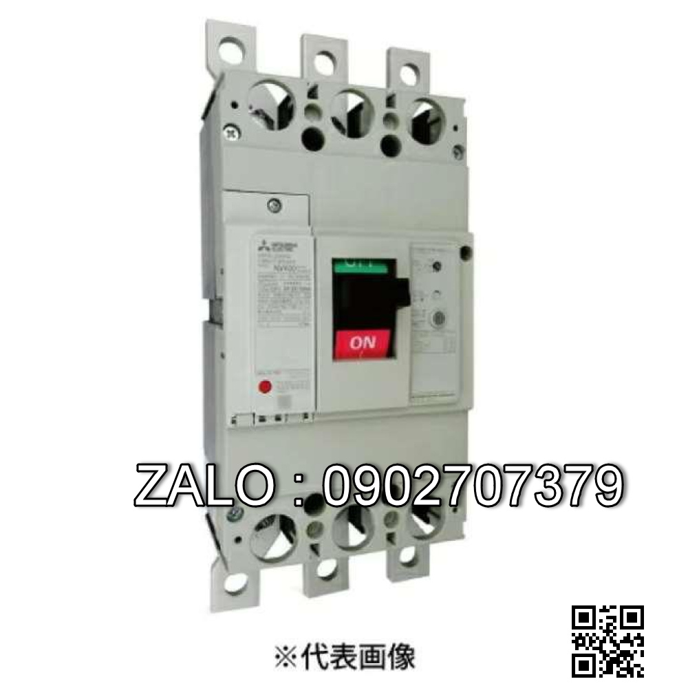 CB khối chống giật Mitsubishi NV400-HEW 4P 400A 70kA 1.2.500mA