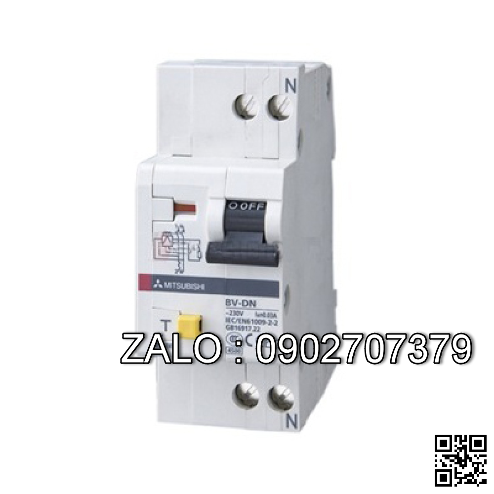 CB chống giật Mitsubishi BV-DN6 1PN 16A 30MA 6kA