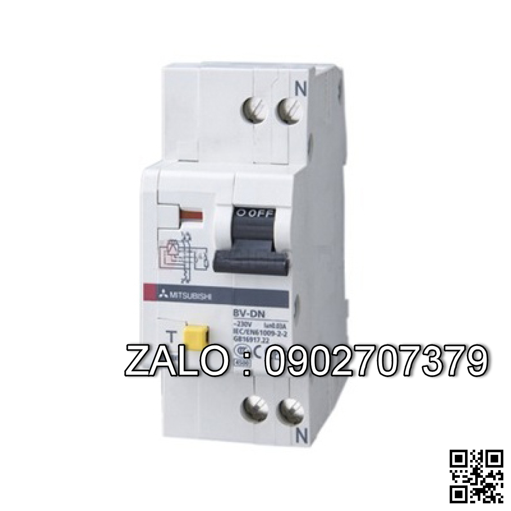 CB chống giật Mitsubishi BV-DN6 1PN 16A 300MA 6kA