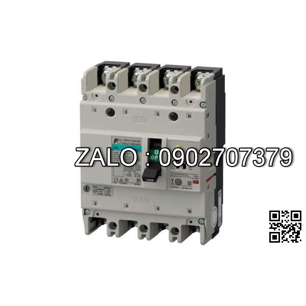 CB khối chống giật Fuji EW125JAG-4P 100A, 30kA
