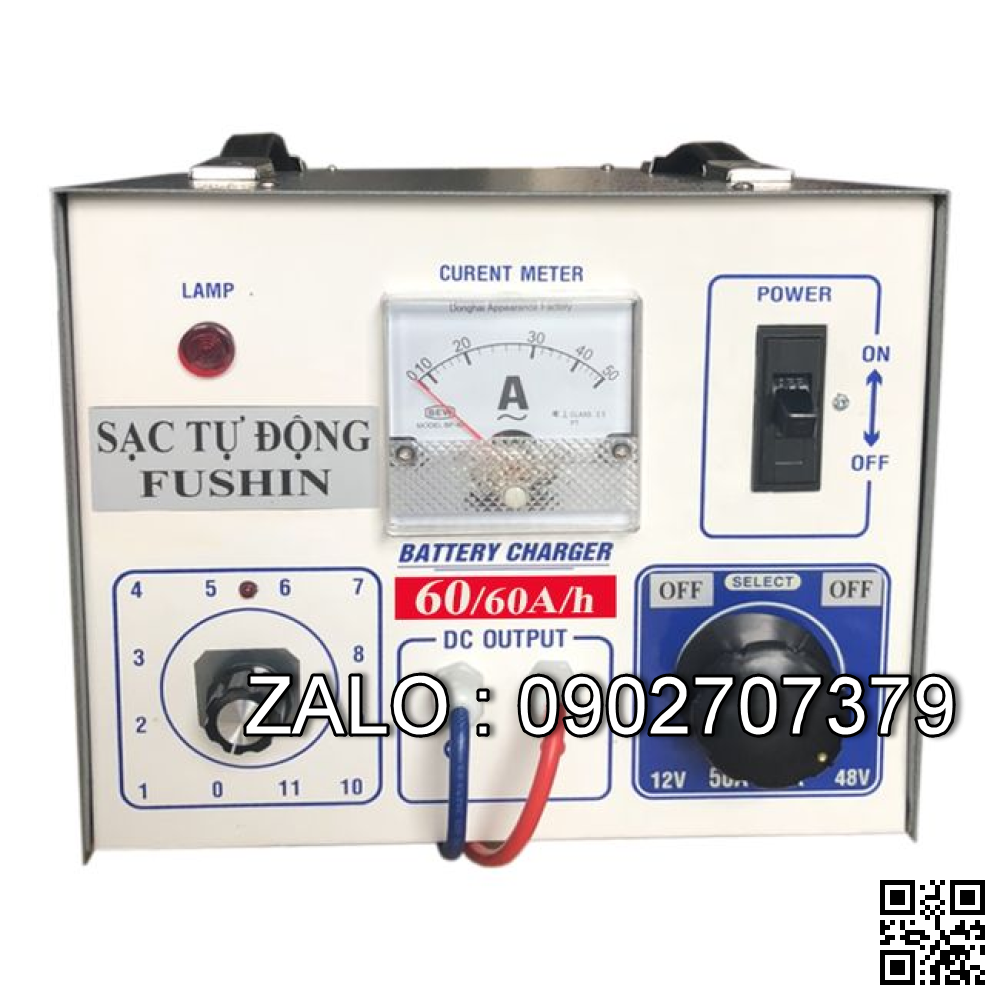Máy sạc ắc quy 12V/24V/36/48V 60A Fushin