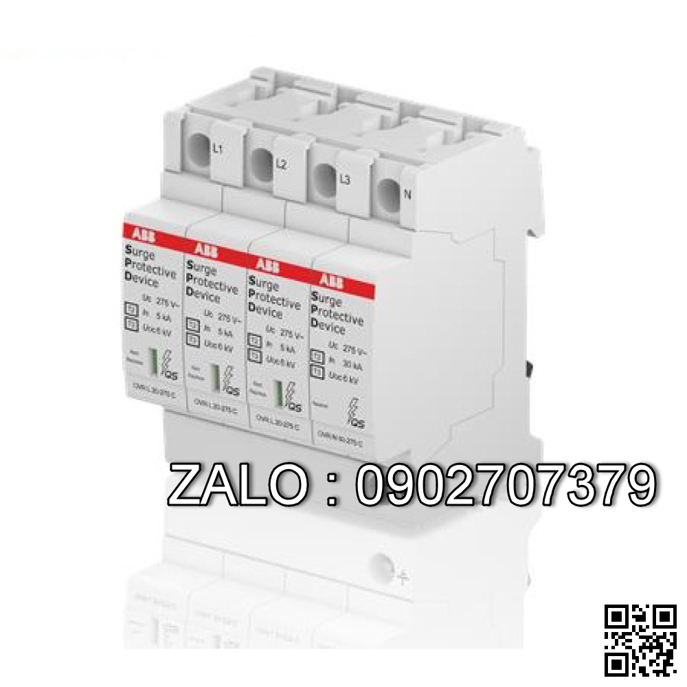 CB chống sét ABB OVRT2-T3 1N20-275 P QS 1P+N 20kA