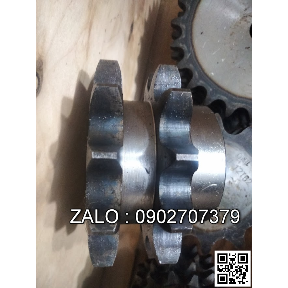 Bánh răng xích đôi 40B 70 răng Do=290 D=55 BD=83