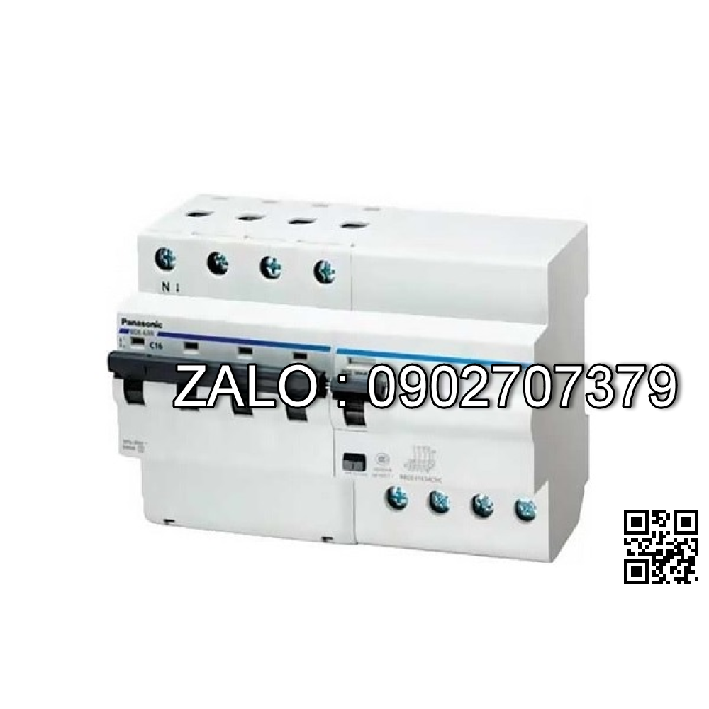 Cầu dao chống giật RCBO 4P 25A 30mA Panasonic BBDE42534CNV