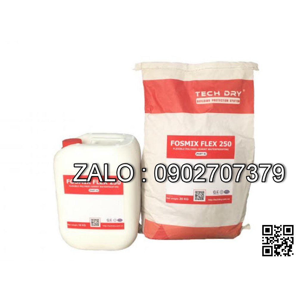 Fosmix Fex 250 - Màng chống thấm 2 thành phần gốc xi măng Polymer