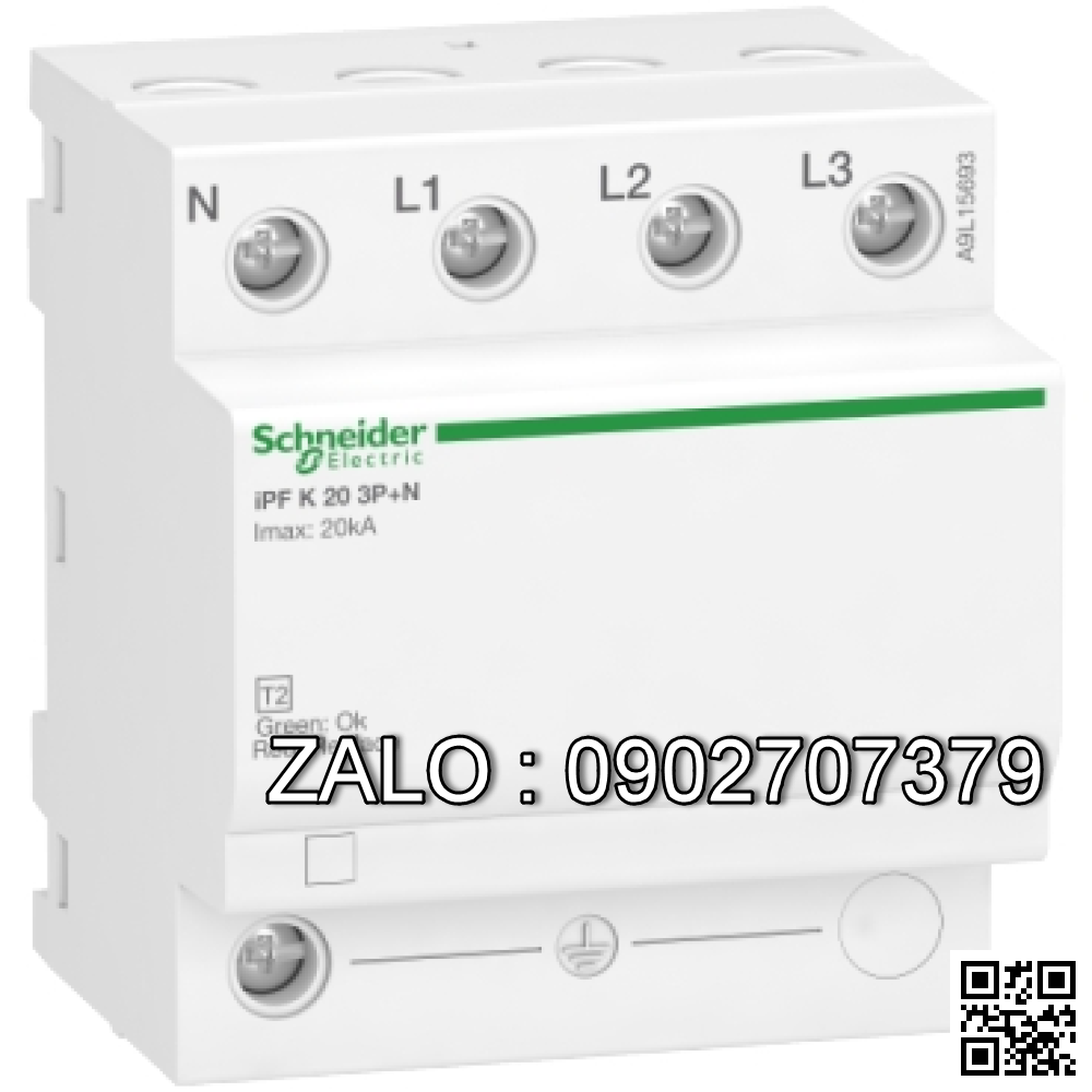 CB chống sét Schneider A9L15693 20kA 3P+N