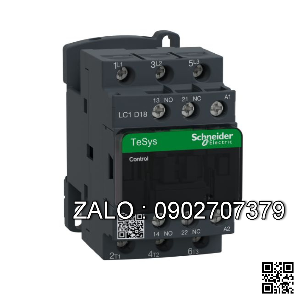 Contactor Schneider LC1D18E7 18A 1NO+1NC 48V