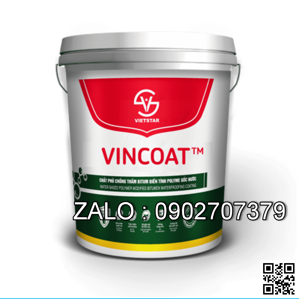 Vincoat Chất phủ chống thấm nhũ tương bitum polyme