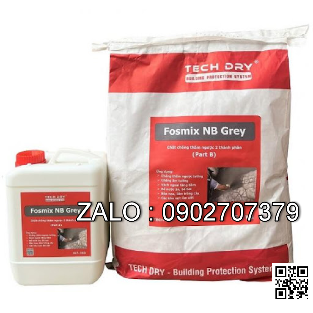Fosmix NB Grey Sơn chống thấm ngược 2 thành phần
