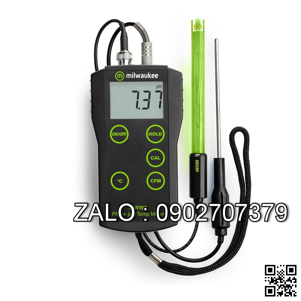 Máy đo pH/nhiệt độ điện tử MILWAUKEE MW 102